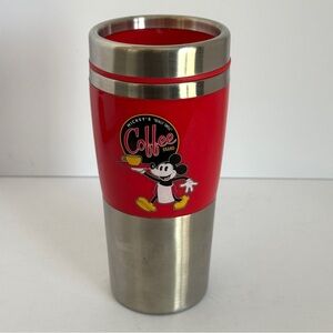 Disney Mickey Coffee/Tea Stainless Steel Tumbler Red-Silver